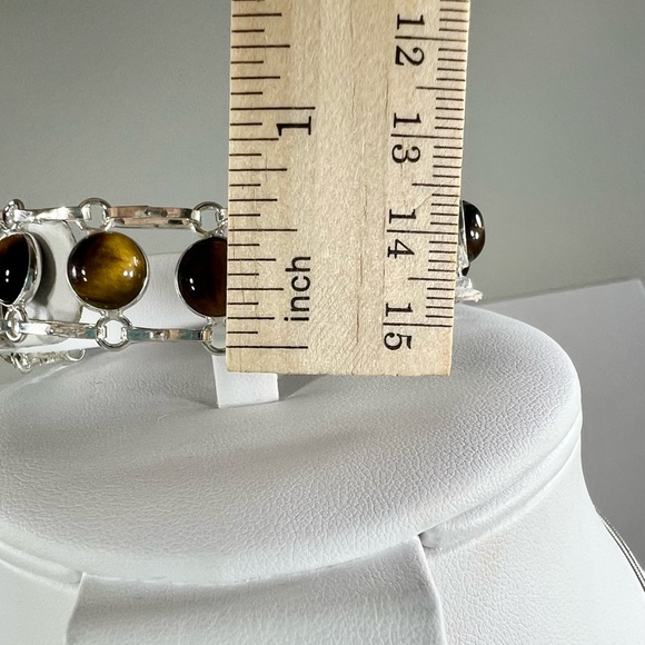 Exotic 🐯👀 Tiger Eye Pendant & Bracelet 925 Gemstone Set - Picture 9 of 11